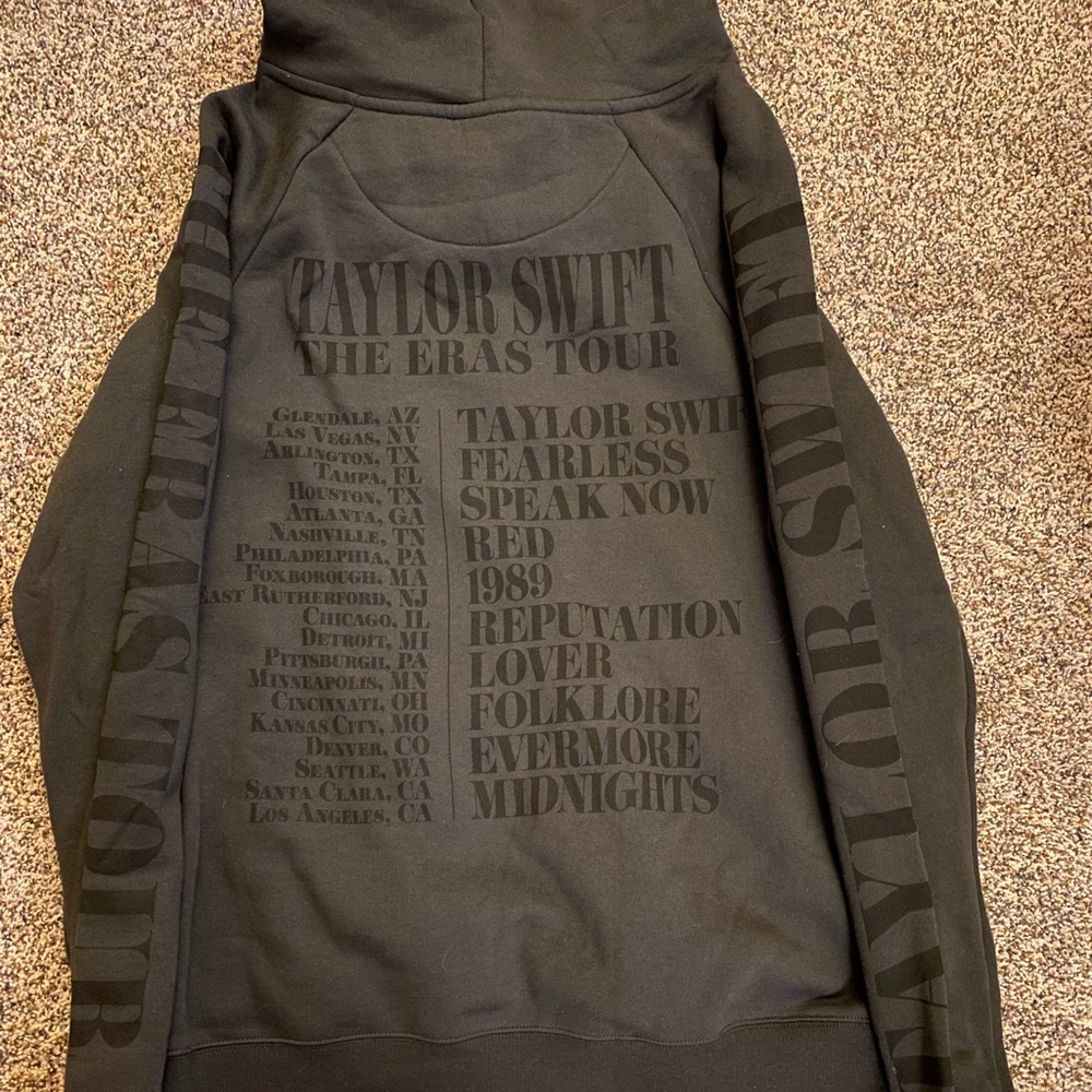 taylor swift black eras tour hoodie - Picture 2 of 2
